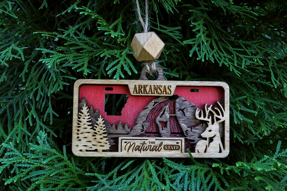 50 States Wooden Ornaments