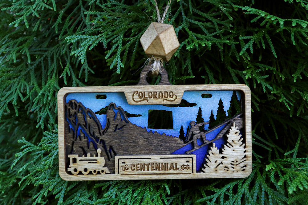 50 States Wooden Ornaments