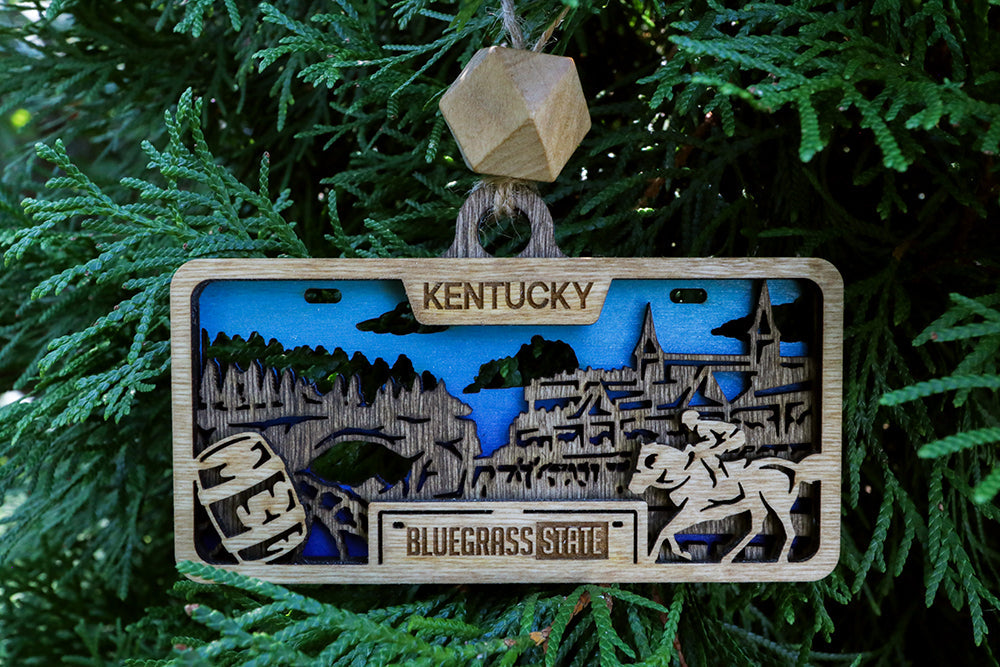 50 States Wooden Ornaments