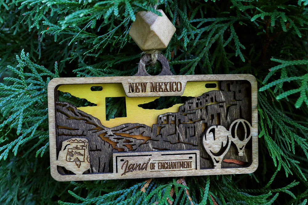 50 States Wooden Ornaments
