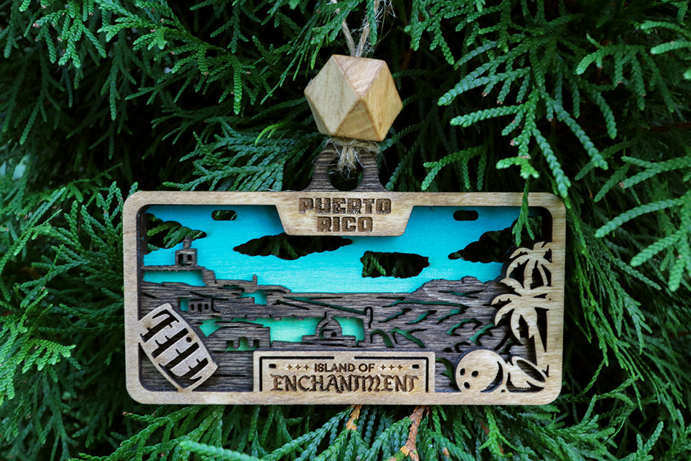 50 States Wooden Ornaments