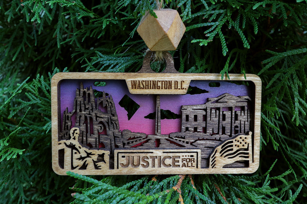 50 States Wooden Ornaments